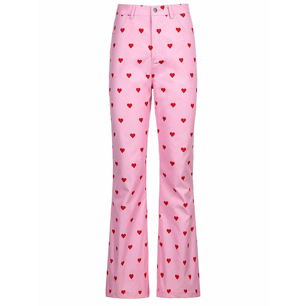 retro street straight leg pants