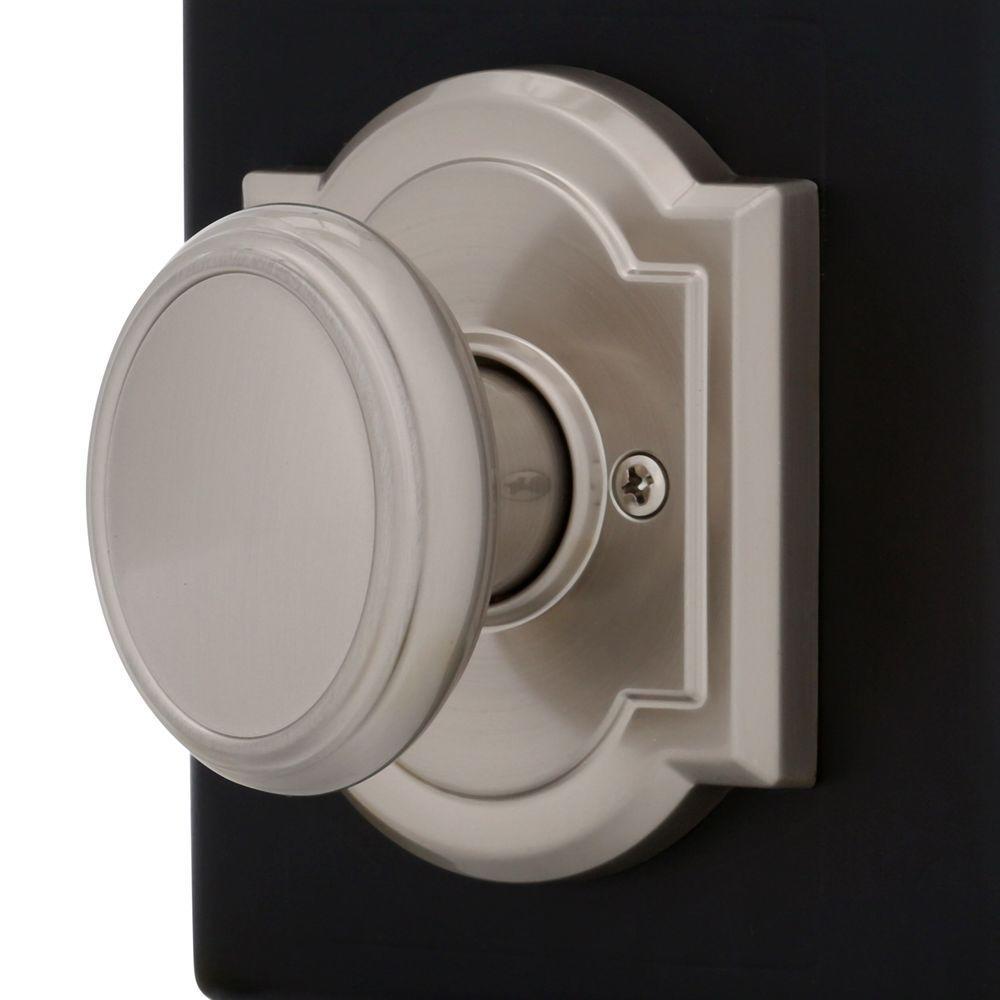 PrestiCarnaby Satin Nickel Hall/Closet Door Knob (4-Pack)