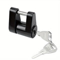 Black Trailer Hitch Coupler Lock, Dia 1/4 Inch