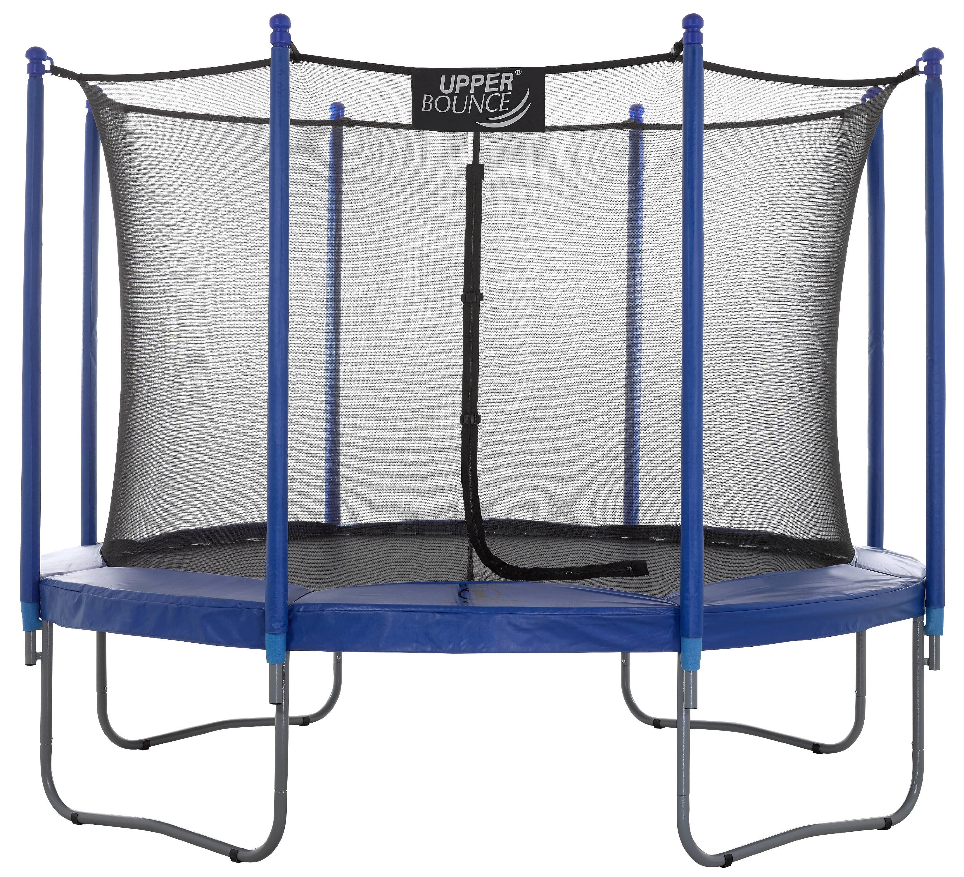 Upper Bounce 10' Trampoline, with Enclosure, Blue