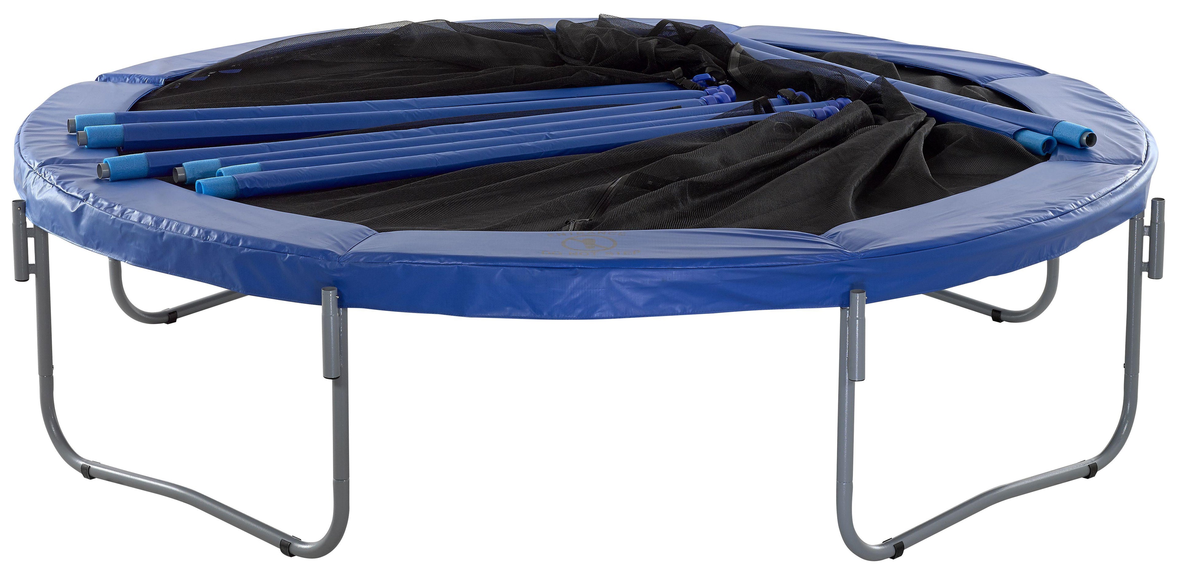 Upper Bounce 10' Trampoline, with Enclosure, Blue