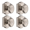 PrestiCarnaby Satin Nickel Bed/Bath Door Knob (4-Pack)