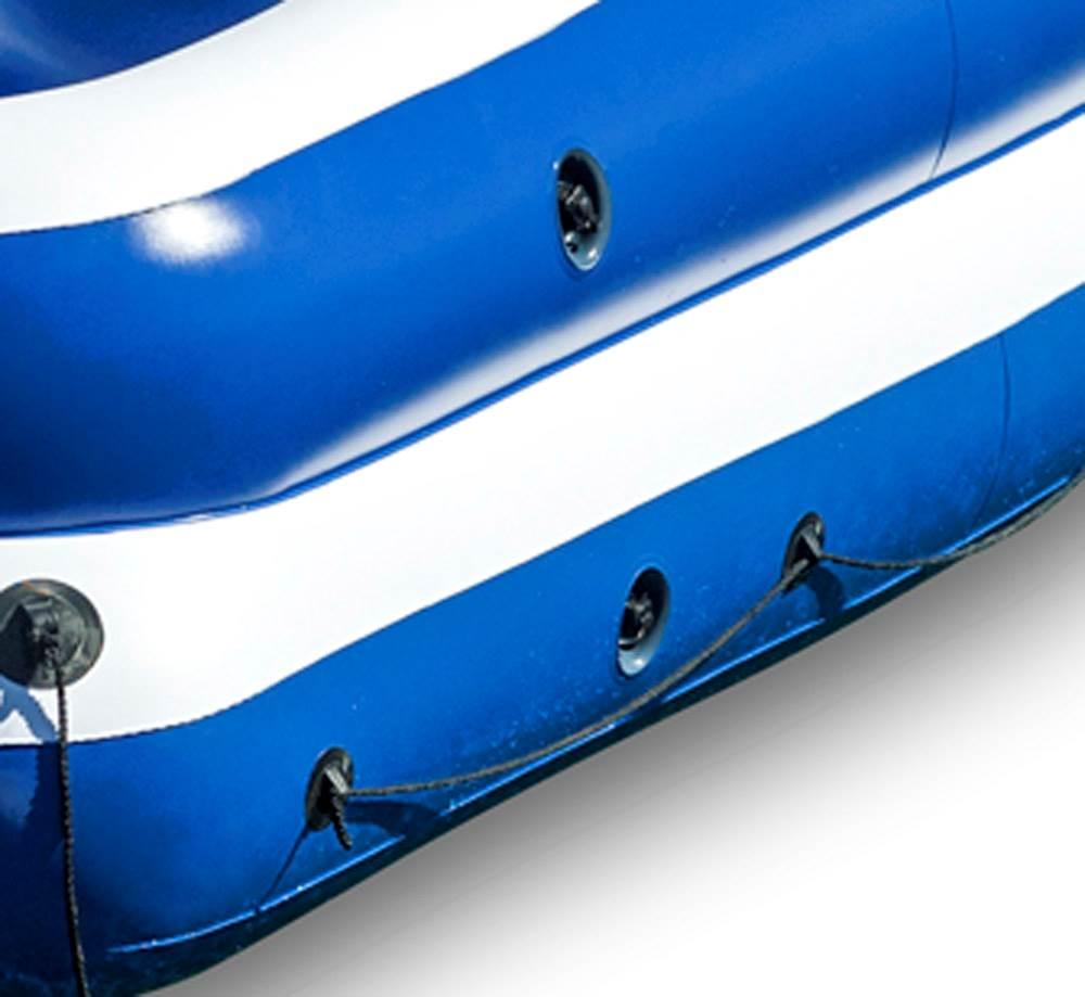 Oasis Island 5-Person Inflatable Floating LounRaft &amp; 48" Oars (2 Sets)