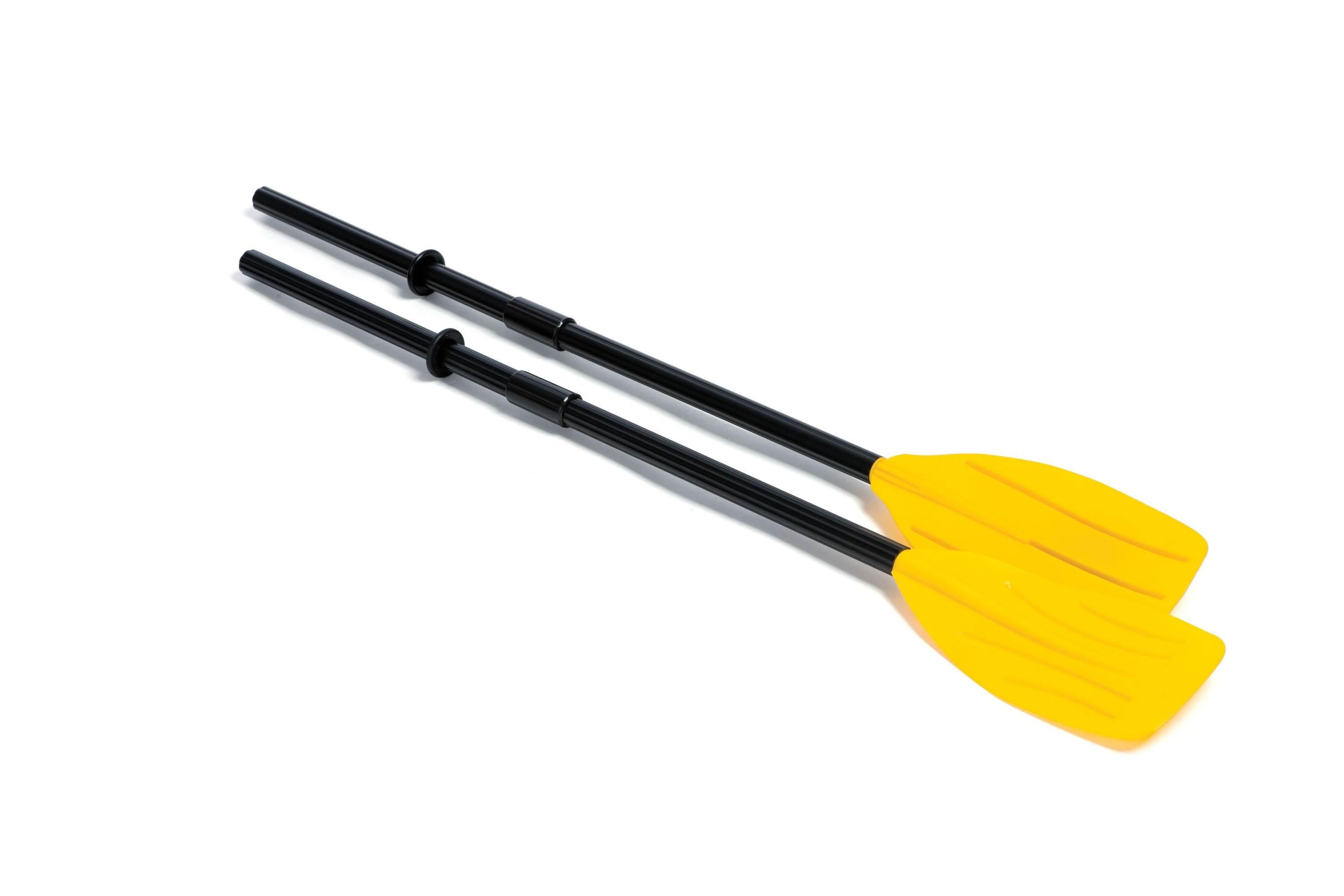 Oasis Island 5-Person Inflatable Floating LounRaft &amp; 48" Oars (2 Sets)