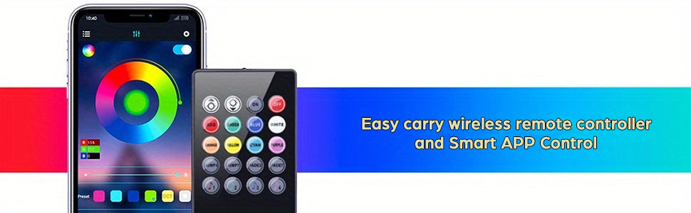 16 Million Dream Colors Chasing - Underglow Kit For Cars, SUVs &amp; Trucks With App &amp; Remote Control