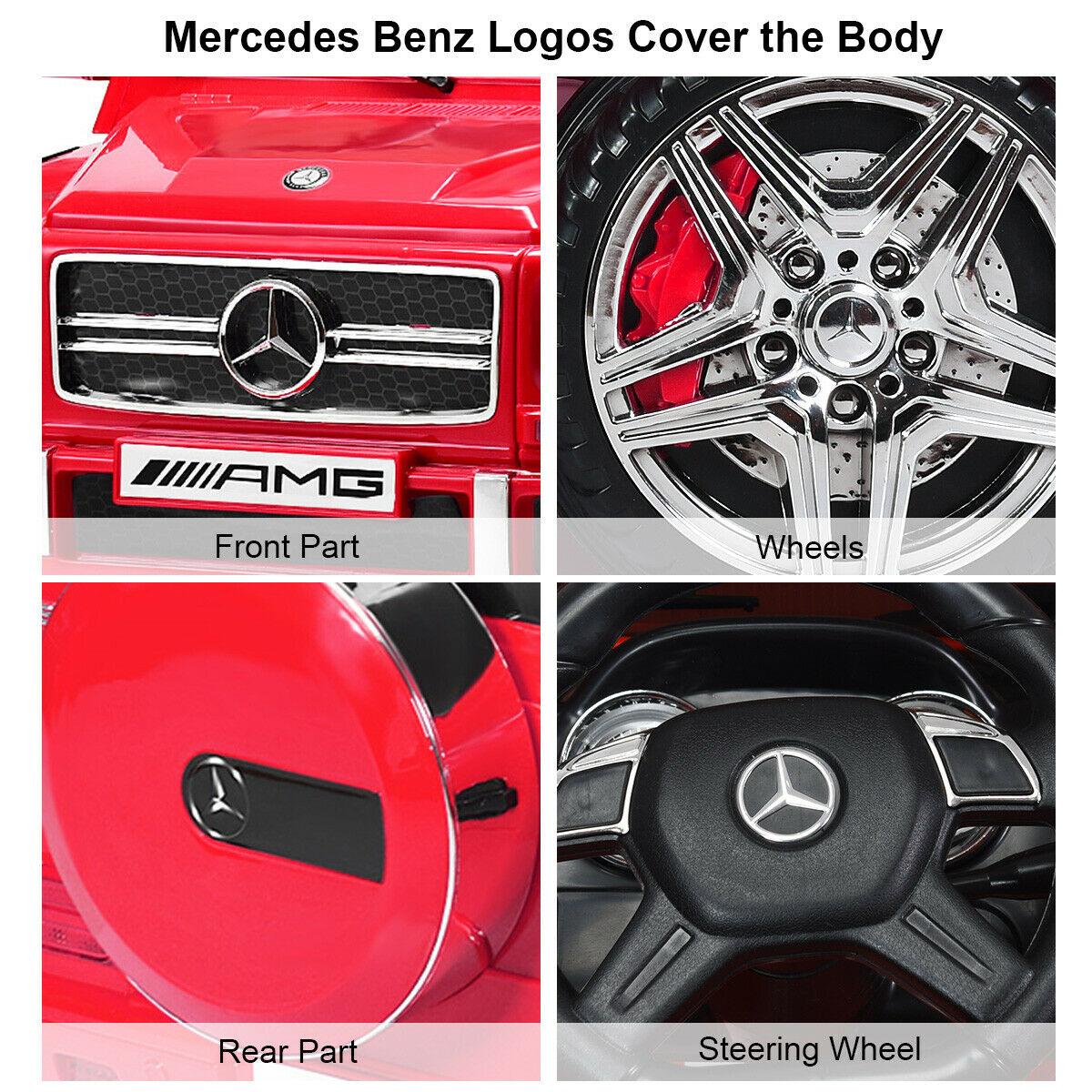 Mercedes Benz G65 Licensed 12V Electric Kids Ride On Car RC Remote Control Red