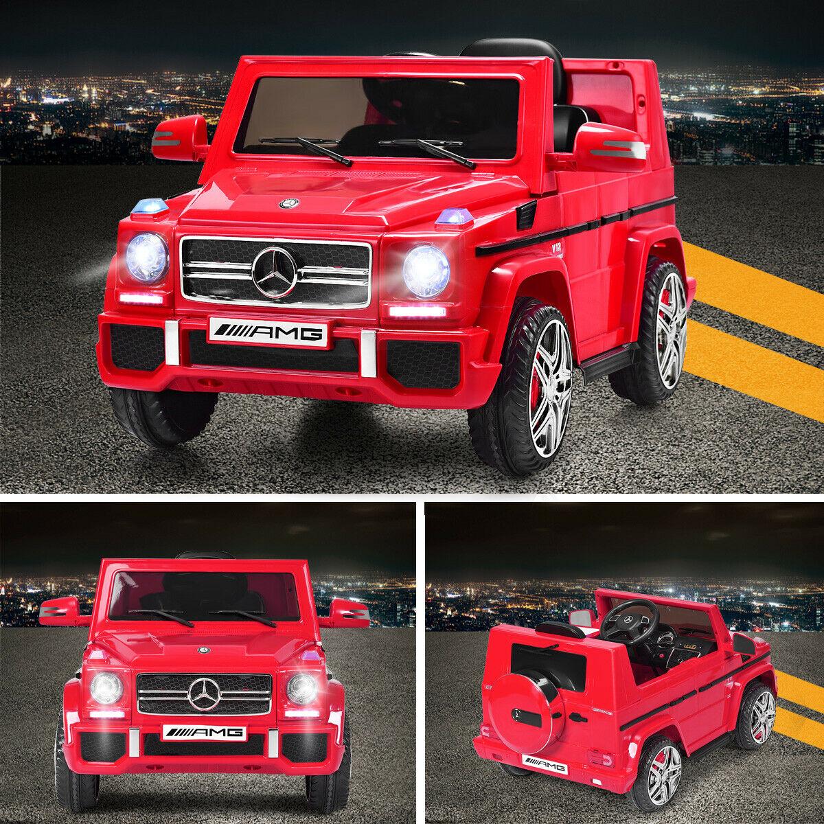 Mercedes Benz G65 Licensed 12V Electric Kids Ride On Car RC Remote Control Red