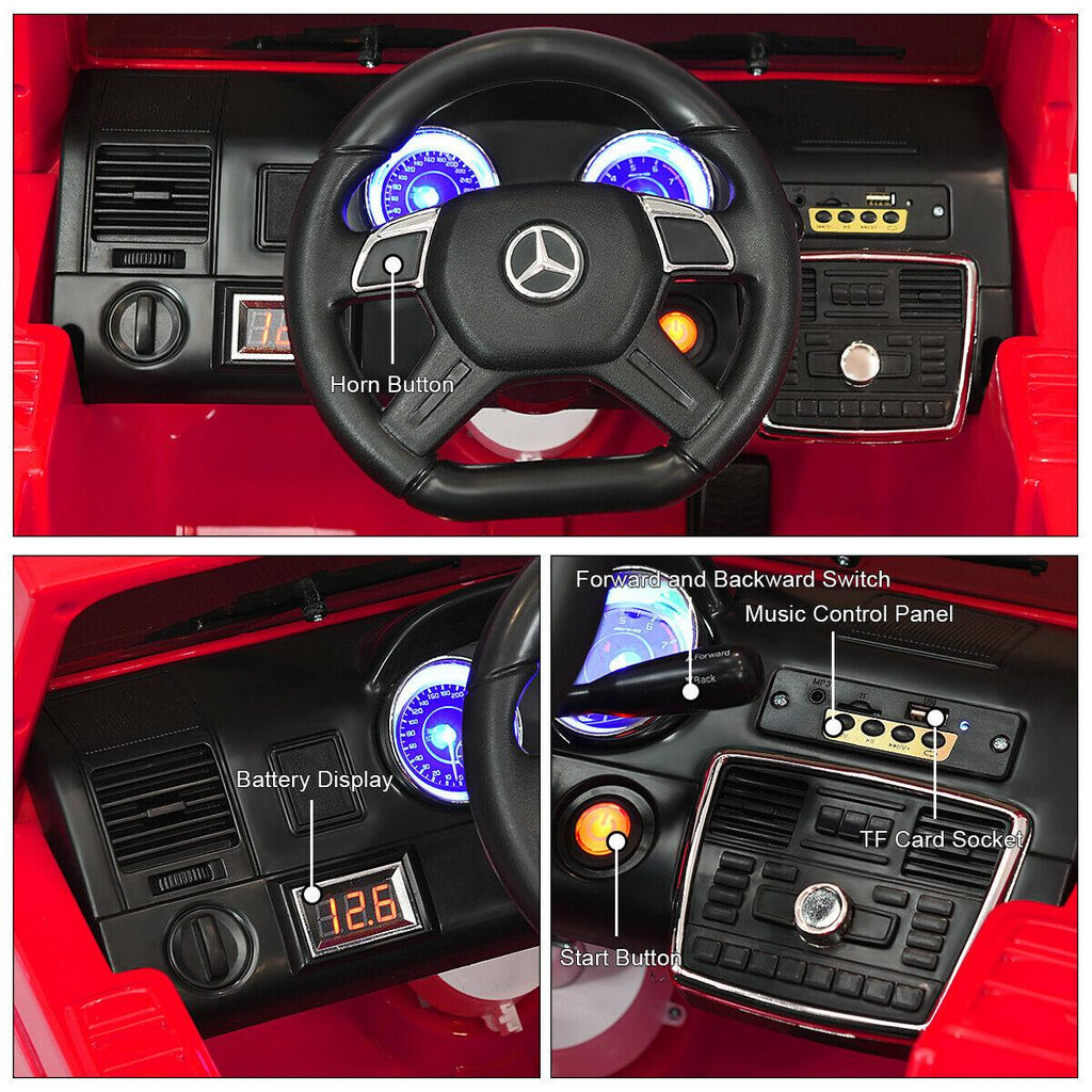 Mercedes Benz G65 Licensed 12V Electric Kids Ride On Car RC Remote Control Red