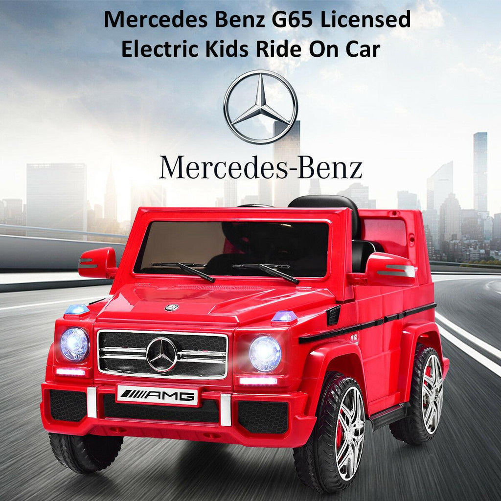 Mercedes Benz G65 Licensed 12V Electric Kids Ride On Car RC Remote Control Red