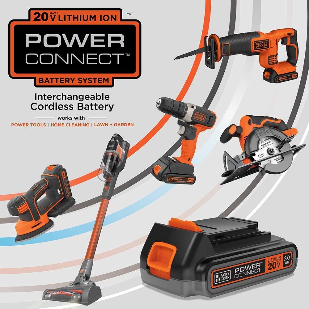 BLACK+DECKER 3-in-1 Lawn Mower, String Trimmer and Edger, 12-Inch, Cordless (MTC220)