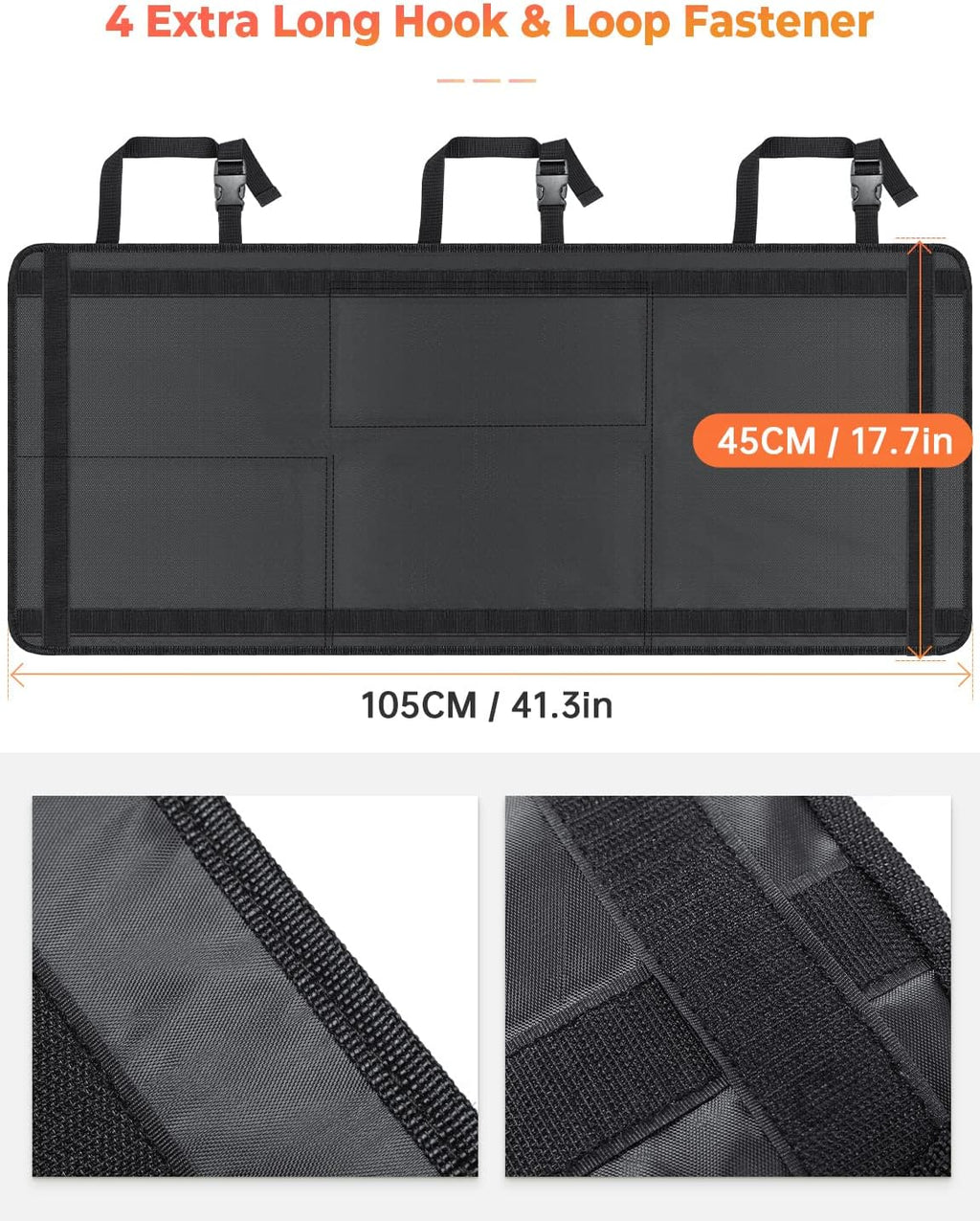 Oasser Car Storage Organizer Version, Hanging Trunk Organizer with 10 Different Functional Storage Bags, Car Trunk Organizer for SUV Truck MPV VAN