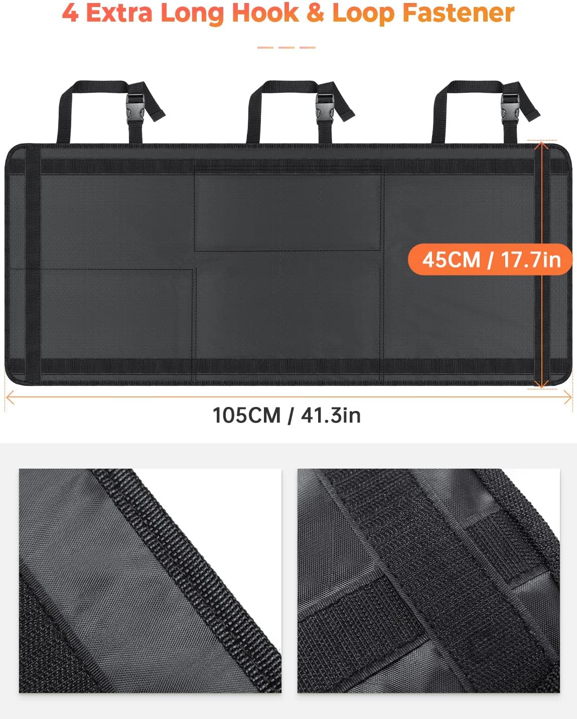 Oasser Car Storage Organizer Version, Hanging Trunk Organizer with 10 Different Functional Storage Bags, Car Trunk Organizer for SUV Truck MPV VAN