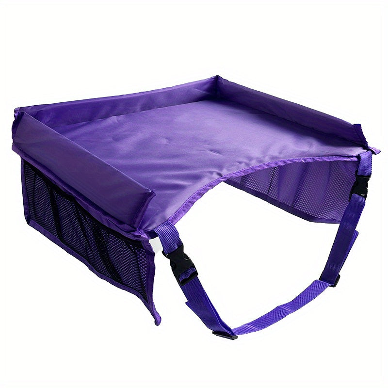 Road Trip Essentials Travel Tray,  For Car Seats LarActivity Lap Tray Table Pocket Organizer Loved By Toddlers
