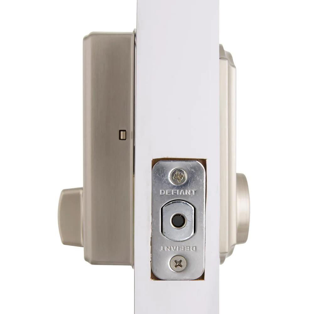 Castle Satin Nickel Electronic Single Cylinder Touchpad Deadbolt