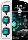 Febreze Unstopables Car Odor-Fighting Car Freshener Vent Clip Fresh, .07 fl oz. Car Vent Clip, Pack of 3