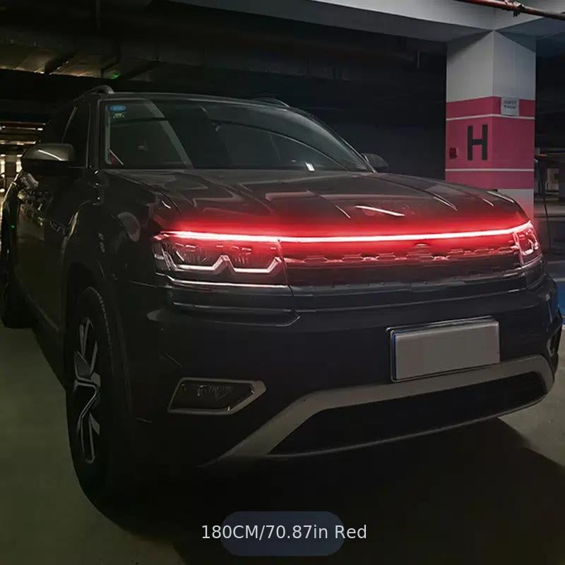 Upgrade Your Vehicle with a Universal 12V, 10W Start-Scan Car LED Hood Light Dynamic Daytime Running Light!
