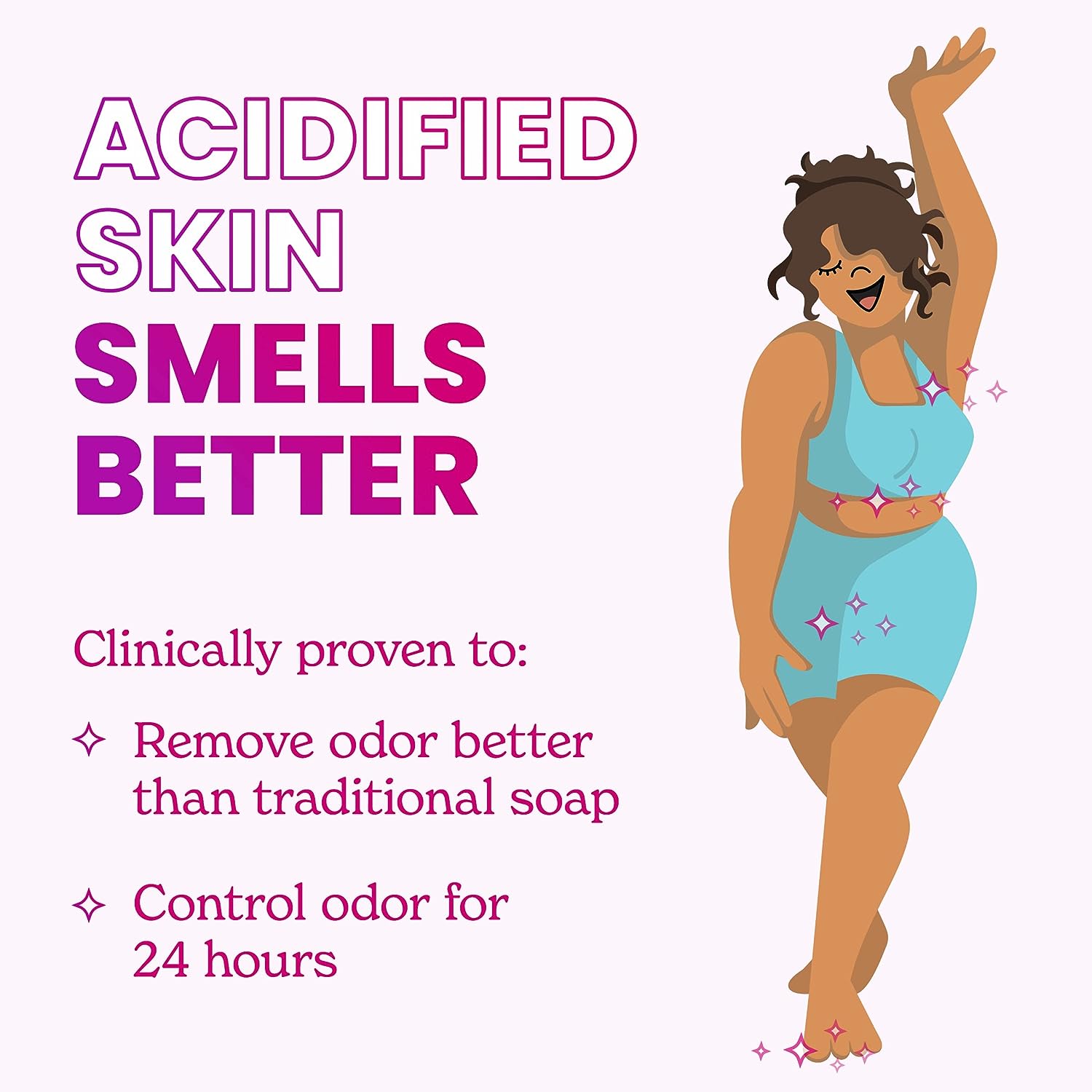 Lume Acidified Body Wash - 24 Hour Odor Control - Removes Odor Better than Soap - Moisturizing Formula - SLS Free, Paraben Free - Safe For Sensitive Skin - 8.5 ounce (Clean Tangerine)