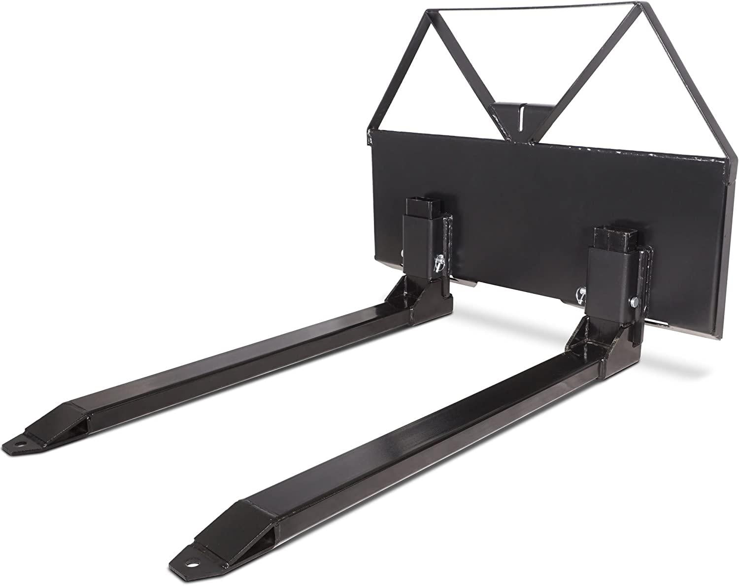 Pallet Forks Attachment for Tractors and Loaders, Skid Steer,  Tach, 46"