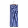 vintage textured knot summer skirt
