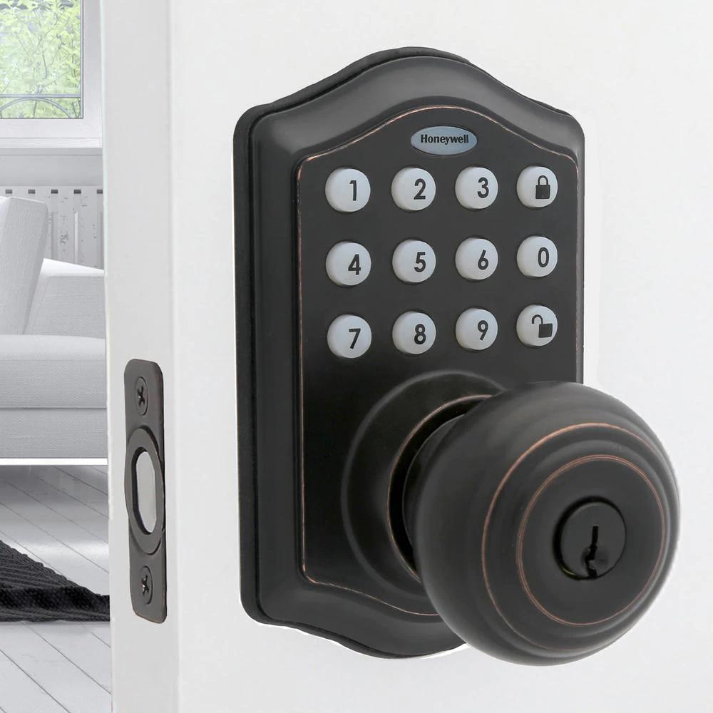 Oil Rubbed Bronze Keypad Electronic Knob Entry Door Lock