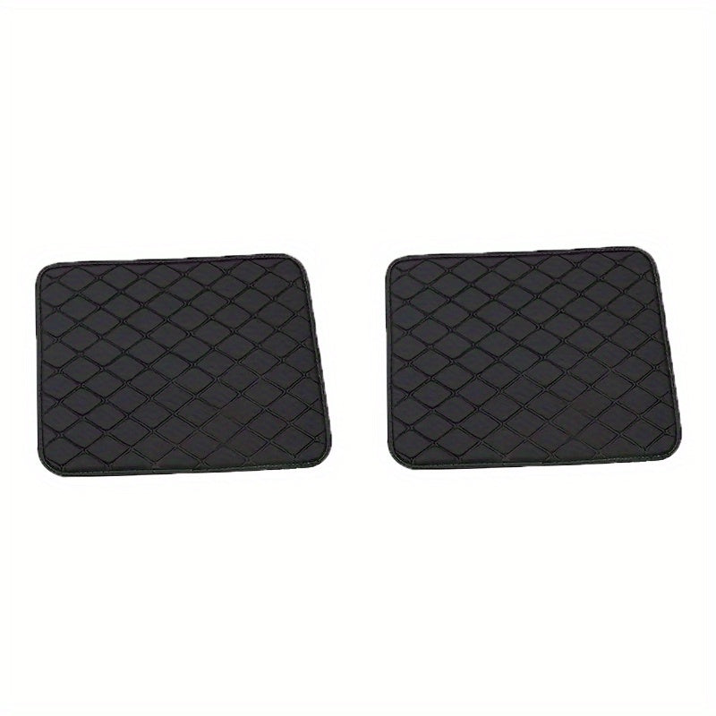 2pcs/4pcs Car Floor Mats Universal Waterproof Front Rear Full Set Auto Rugs Leather Car Carpet Accessories Interior