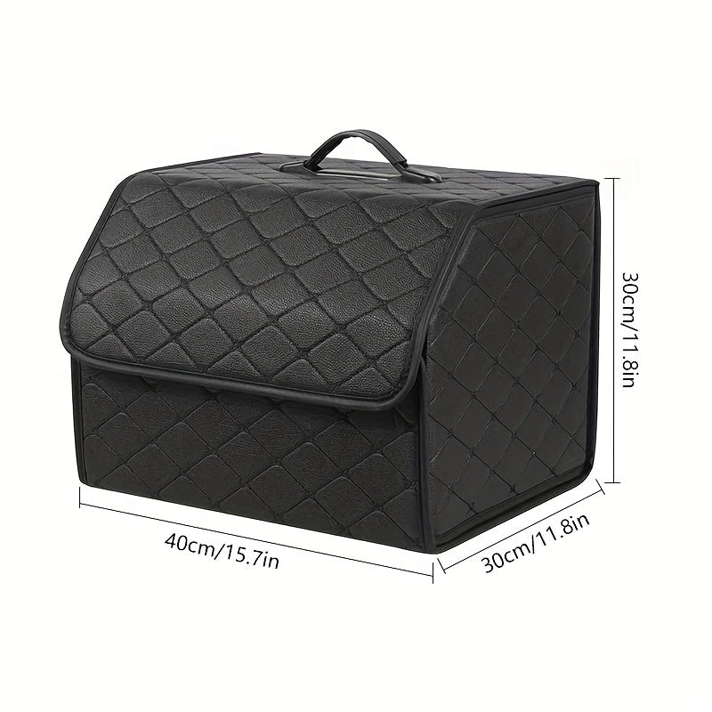 1pc Car Trunk Organizer StoraBox Collapsible Auto Cargo StoraContainer Toys Food StoraBag Car Stowing Automotive Accessories
