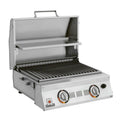 AllAbout Double Burner Infrared Portable Grill with Warming Rack, Propan