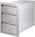 Seeutek Outdoor Kitchen Drawers  Steel 14 X 20 X 23.2 Inch Flush Mount