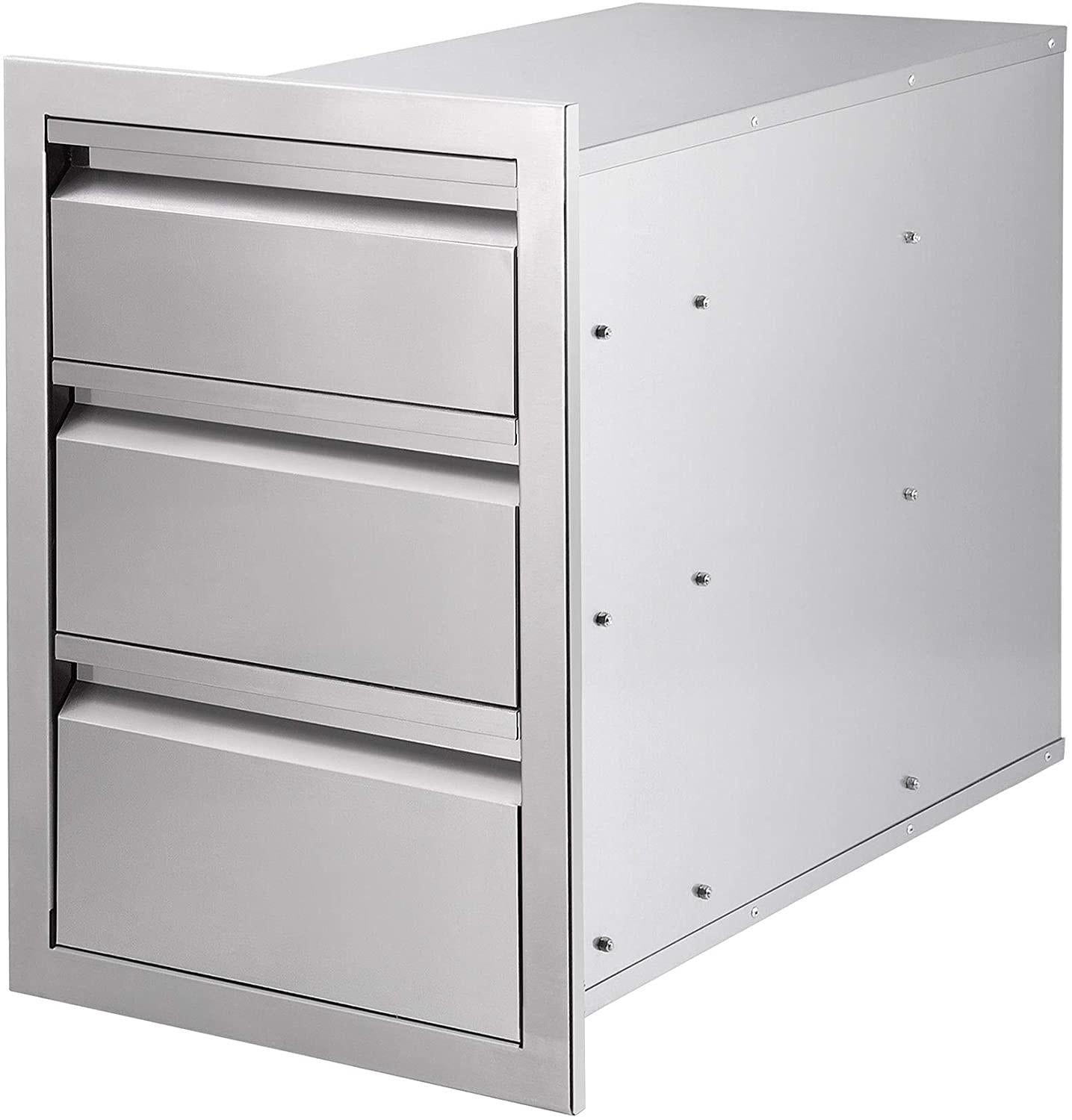 Seeutek Outdoor Kitchen Drawers  Steel 14 X 20 X 23.2 Inch Flush Mount