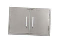 Outdoor Kitchen Double Access Door,33x22 Inch,304  Steel BBQ Grill
