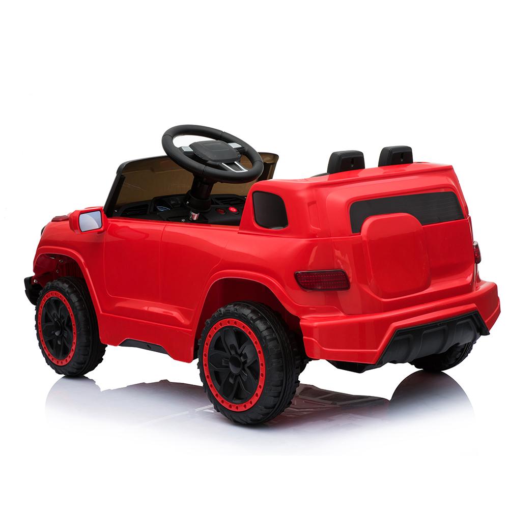 Clearance! Electric Cars for Kids, Kids Electric Ride-On Truck, 6V Remote Control Car for Boys Girls Christmas Gifts with 3 Speeds, Music, Seat Belts, LED Lights, and Realistic Horns, Red, Q6814