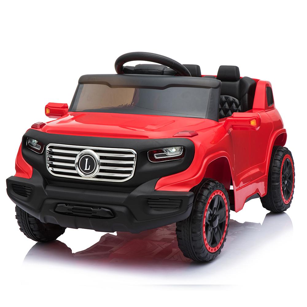 Clearance! Electric Cars for Kids, Kids Electric Ride-On Truck, 6V Remote Control Car for Boys Girls Christmas Gifts with 3 Speeds, Music, Seat Belts, LED Lights, and Realistic Horns, Red, Q6814
