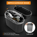 Leak-Proof Mini Car Trash Can with Lid &amp; 2 Packs of 70 GarbaBags - The Perfect Car Accessory!