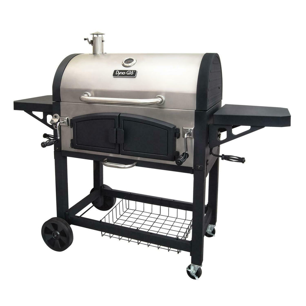 Charcoal Grill BBQ Barbecue Dual Chamber Steel Outdoor CooPatio Backyard