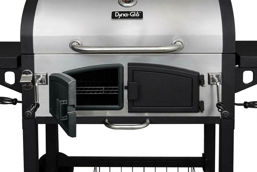 Charcoal Grill BBQ Barbecue Dual Chamber Steel Outdoor CooPatio Backyard