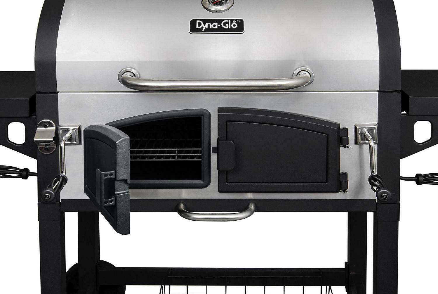Charcoal Grill BBQ Barbecue Dual Chamber Steel Outdoor CooPatio Backyard