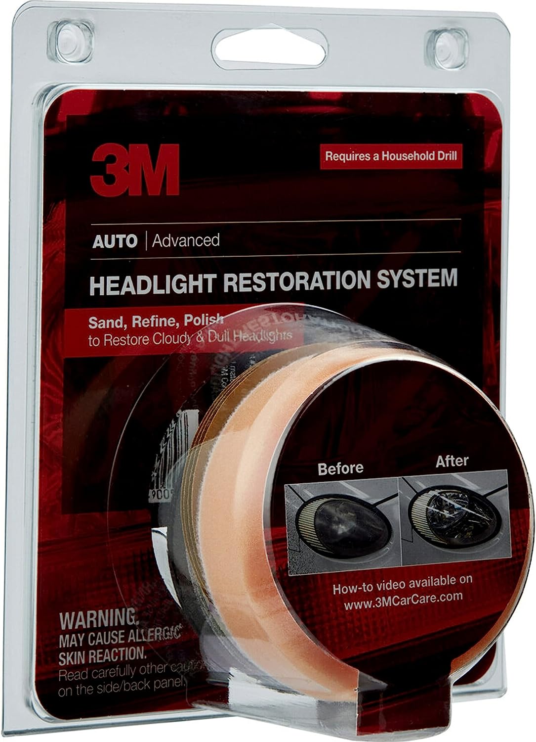 3M Headlight Lens Restoration System, 39008, 1 Kit