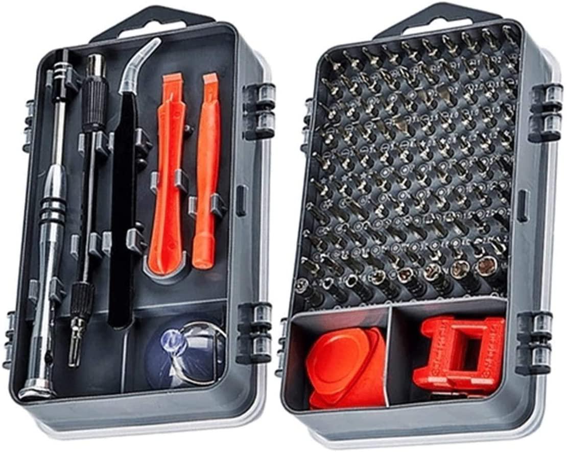 YUOP Hand Tools 112 in 1 Screwdriver Set of Screw Driver Bit Set Multi-Function Precision Mobile Phone Repair Device Hand Tools (Color : 112 Black)