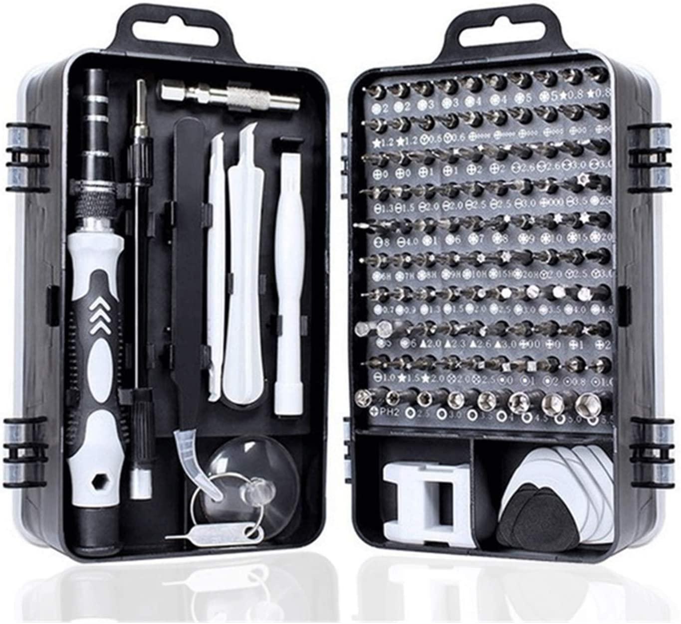 YUOP Hand Tools 112 in 1 Screwdriver Set of Screw Driver Bit Set Multi-Function Precision Mobile Phone Repair Device Hand Tools (Color : 112 Black)