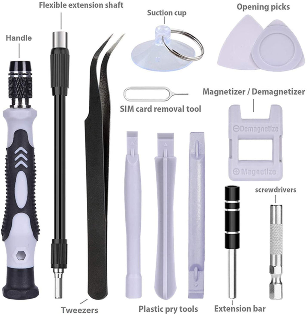YUOP Hand Tools 112 in 1 Screwdriver Set of Screw Driver Bit Set Multi-Function Precision Mobile Phone Repair Device Hand Tools (Color : 112 Black)