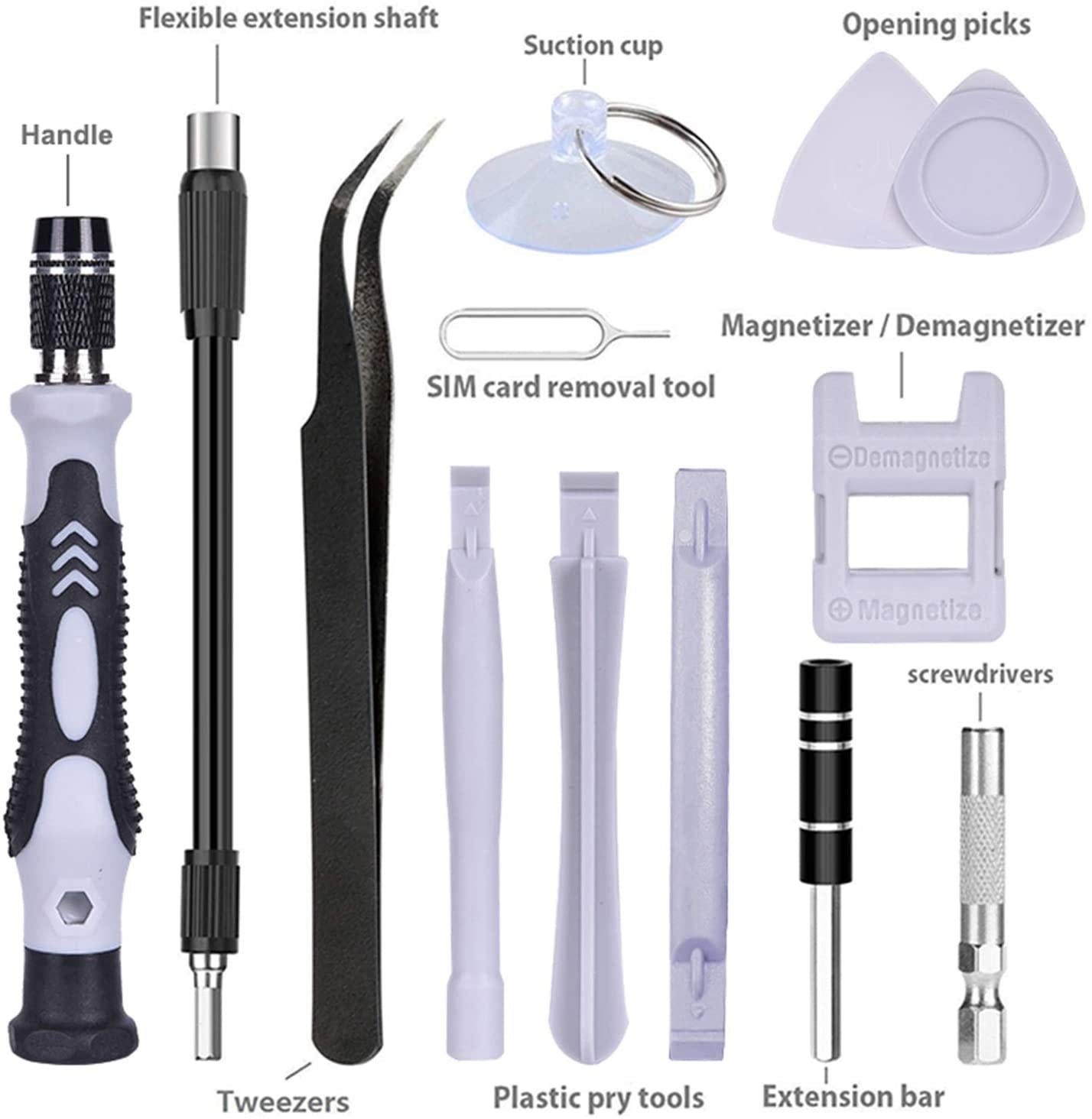 YUOP Hand Tools 112 in 1 Screwdriver Set of Screw Driver Bit Set Multi-Function Precision Mobile Phone Repair Device Hand Tools (Color : 112 Black)