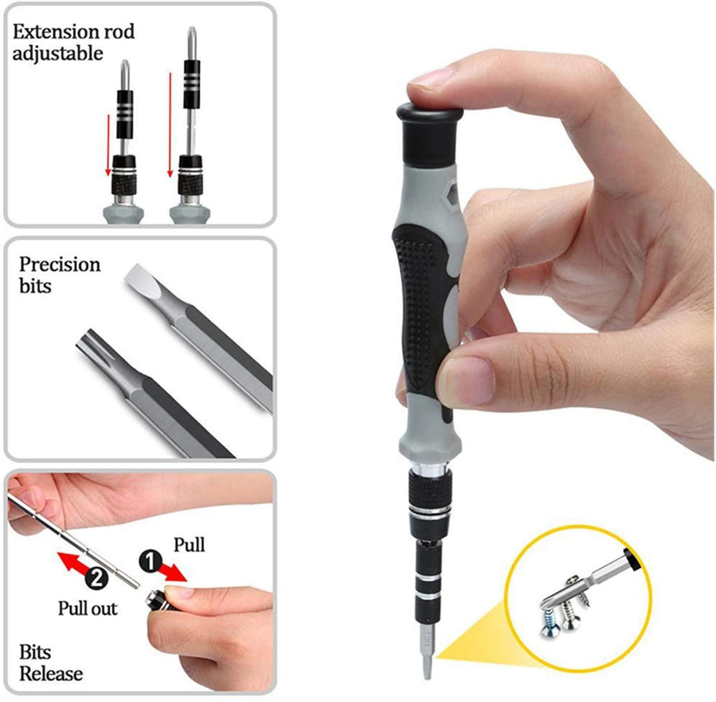 YUOP Hand Tools 112 in 1 Screwdriver Set of Screw Driver Bit Set Multi-Function Precision Mobile Phone Repair Device Hand Tools (Color : 112 Black)