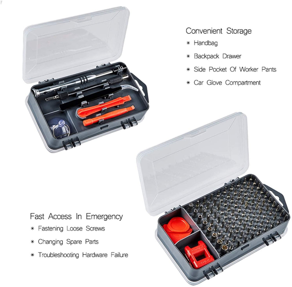 YUOP Hand Tools 112 in 1 Screwdriver Set of Screw Driver Bit Set Multi-Function Precision Mobile Phone Repair Device Hand Tools (Color : 112 Black)
