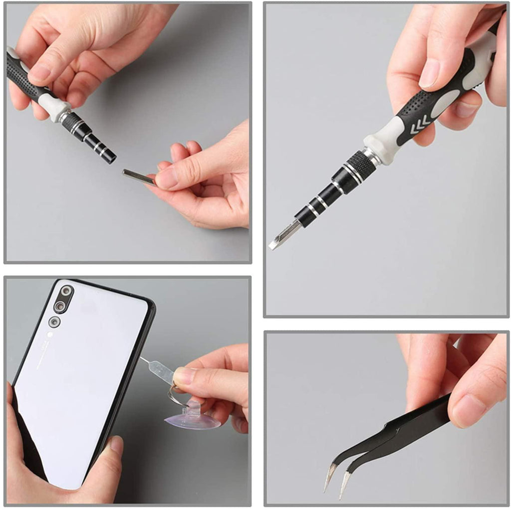 YUOP Hand Tools 112 in 1 Screwdriver Set of Screw Driver Bit Set Multi-Function Precision Mobile Phone Repair Device Hand Tools (Color : 112 Black)
