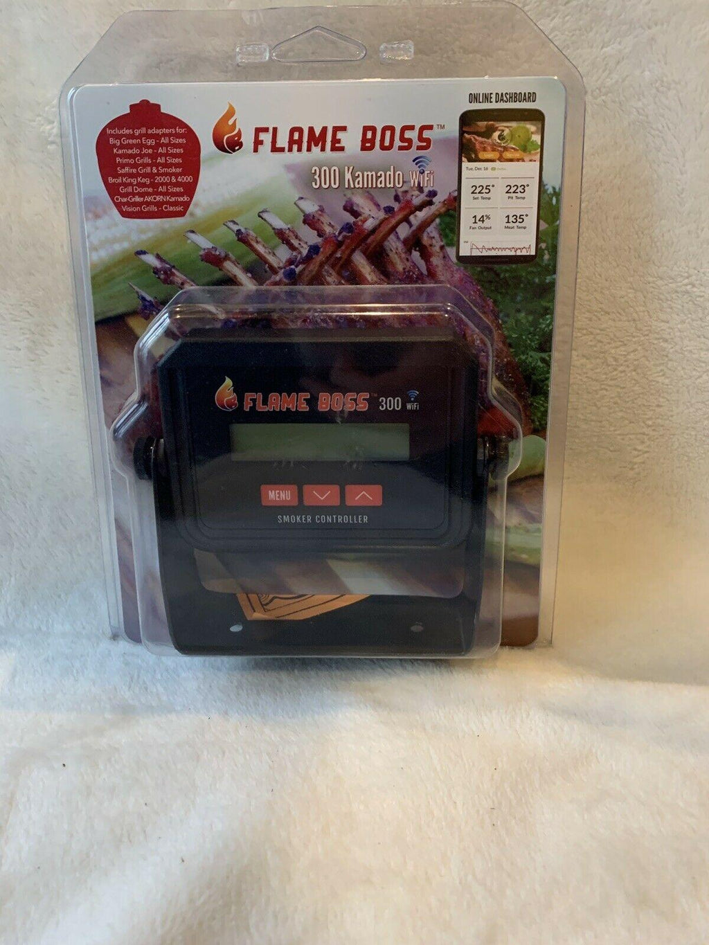 300 Kamado wi-fi smoker controller new