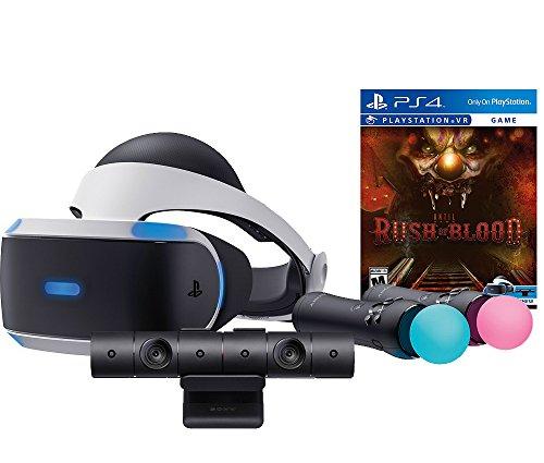 Sony PlayStation VR Rush of Blood Starter Bundle 4 items:VR Headset,Move Controller,PlayStation CamMotion Sensor, PSVR Until Dawn: Rush of Blood