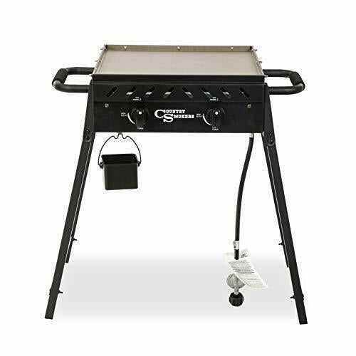 CSGDL0370 Horizon Series, Plains 2-Burner Portable Gas Griddle, Black