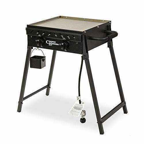 CSGDL0370 Horizon Series, Plains 2-Burner Portable Gas Griddle, Black