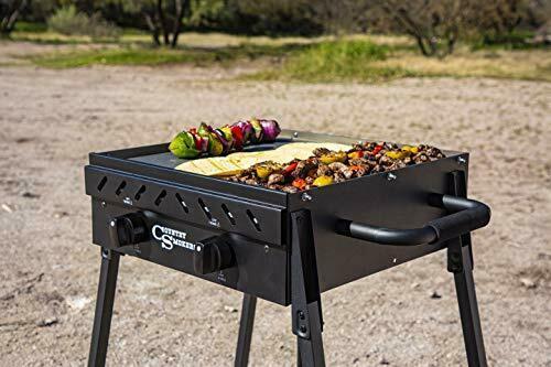 CSGDL0370 Horizon Series, Plains 2-Burner Portable Gas Griddle, Black