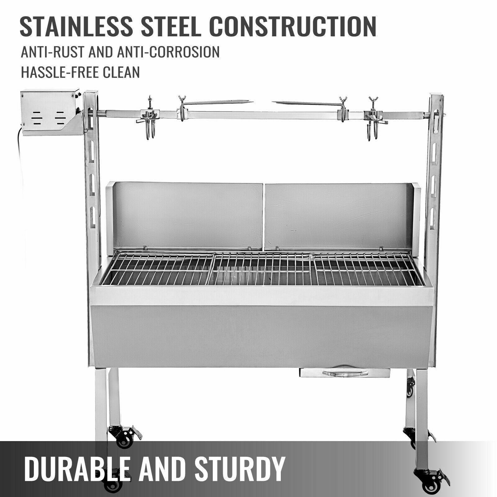 Steel Barbecue Without Smoke Electric Griller Roaster Pig Goat Outdoor